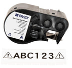 Brady M4C-1000-595-WT-BK printer label Black, White Self-adhesive printer label