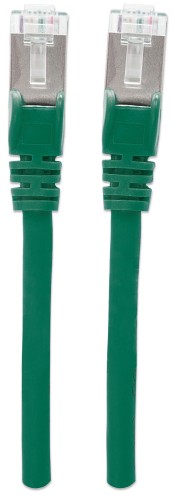 Intellinet Network Patch Cable, Cat6, 1m, Green, Copper, S/FTP, LSOH / LSZH, PVC, RJ45, Gold Plated Contacts, Snagless, Booted, Lifetime Warranty