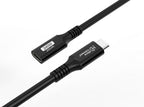 Microconnect USB3.2CC015EX USB cable USB 3.2 Gen 2x2 0.15 m USB C 20 Gbit/s 240 W Black
