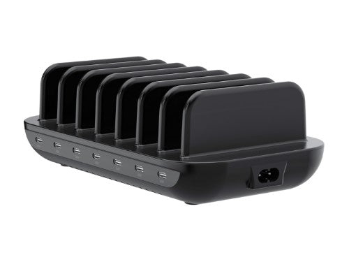 Conceptronic OZUL07B 160W 7-Port USB PD Charging Station, USB-C x 7, PD 3.0