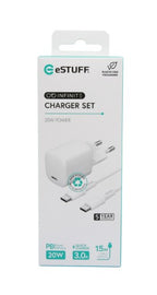 eSTUFF ES637500 mobile device charger Smartphone, Tablet White AC Fast charging Indoor