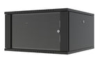 Lanview RWF07U66BL rack cabinet 7U Wall mounted rack Black