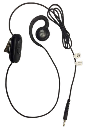 Zebra HDST-35MM-PTT1-02 headphones/headset Wired In-ear Office/Call center Black