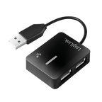 LogiLink USB 2.0 4-Port Hub 480 Mbit/s Black