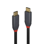 Lindy 1m USB 3.2 Type C to C Cable, 20Gbps, 5A, PD, Anthra Line