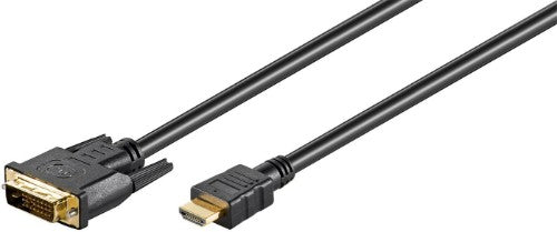 Microconnect HDM192411.8 video cable adapter 1.8 m DVI-D HDMI Type A (Standard) Black