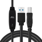 Microconnect Active USB3.0 A-B 10m M-M, Black