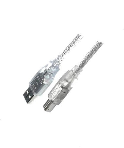 Mercodan USB A/B 1.8m USB cable USB 2.0 USB B Transparent