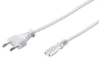 Microconnect PE030730W power cable White 3 m Power plug type C C7 coupler