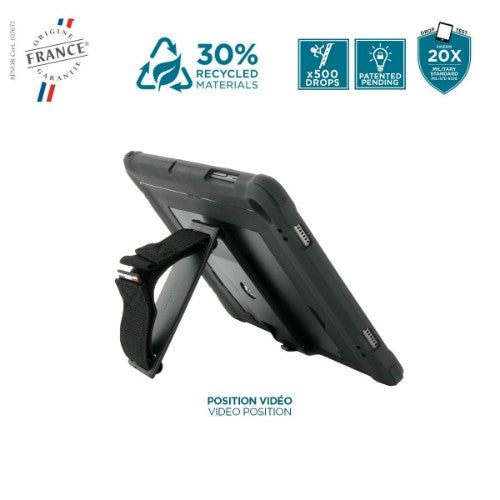 Mobilis 067012 PROTECH - Case + 360° rotating handstrap + kickstand for Galaxy Tab A9+ 11''