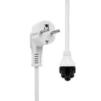 Microconnect PE010830W power cable Black 3 m Power plug type E+F C5 coupler