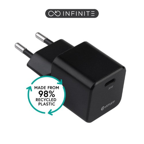eSTUFF ES637028 mobile device charger Smartphone Black AC Fast charging Indoor