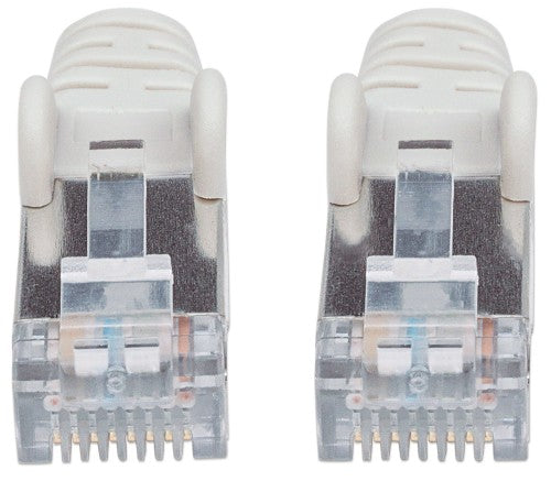 Intellinet Network Patch Cable, Cat6, 1m, Grey, Copper, S/FTP, LSOH / LSZH, PVC, RJ45, Gold Plated Contacts, Snagless, Booted, Lifetime Warranty