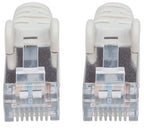 Intellinet Network Patch Cable, Cat6, 1m, Grey, Copper, S/FTP, LSOH / LSZH, PVC, RJ45, Gold Plated Contacts, Snagless, Booted, Lifetime Warranty