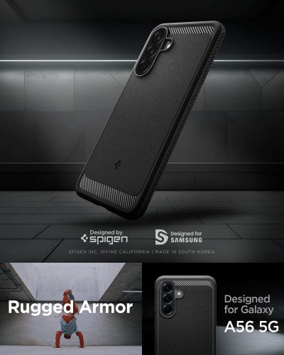 Spigen Rugged Armor Galaxy A56 5G Case Matte Black