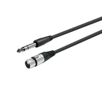 Vivolink PROAUDXLRFJACKS3 audio cable 3 m XLR 6.35mm Black