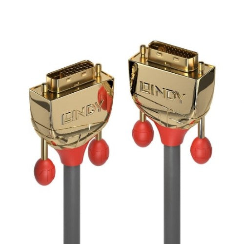 Lindy 7.5m DVI-D Dual Link Cable, Gold Line