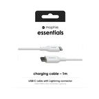 mophie essentials Lightning to USB-C | charging cable (1M) White