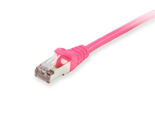 Equip Cat.6A S/FTP Patch Cable, Pink, 1.0m