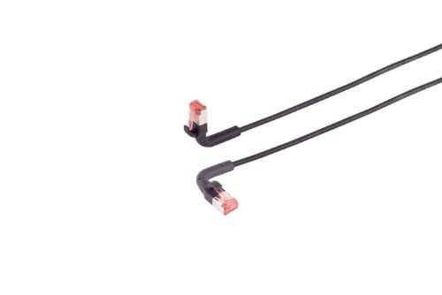 Lanview LV-6AFTP-FLEX-ANG-02B networking cable Black 2 m Cat6a U/FTP (STP)