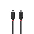 Lindy 2m USB4 240W Type C Cable, Black Line