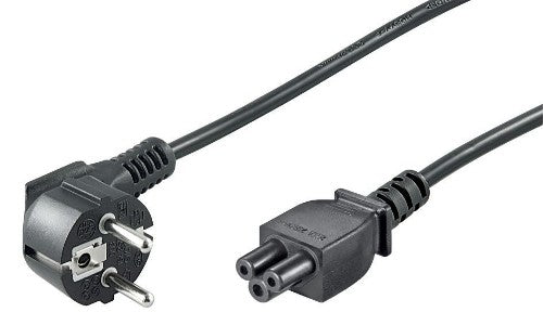 Microconnect PE010805 power cable Black 0.5 m Power plug type E+F C5 coupler