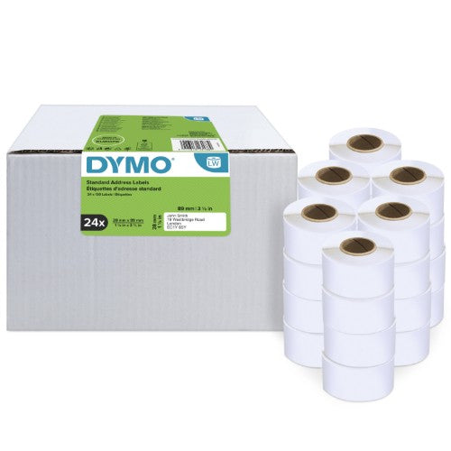 Dymo 13188/S0722360 DirectLabel-etikettes white 28mm x 89mm Pack=24 for Dymo LW 550 60mm/60mm