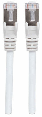 Intellinet Network Patch Cable, Cat7 Cable/Cat6A Plugs, 1m, White, Copper, S/FTP, LSOH / LSZH, PVC, RJ45, Gold Plated Contacts, Snagless, Booted, Lifetime Warranty