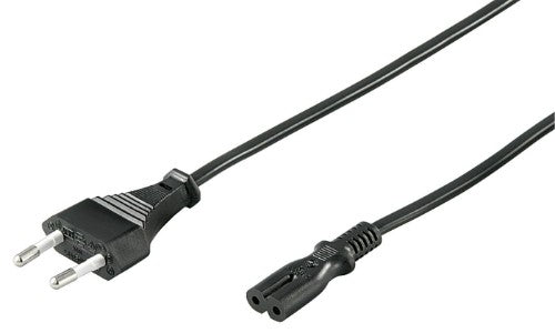 Microconnect PE030712 power cable Black 1.2 m Power plug type C C7 coupler