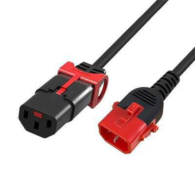 Microconnect MC-DUALC13C14S-1.5 power cable Black 1.5 m C13 coupler C14 coupler
