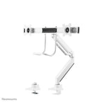 Neomounts NM-D775DXWHITE Monitor arm 10-32" - gas spring - Topfix - 180°-stop