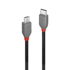 Lindy 3m USB 2.0 Type C to Micro-B Cable, Anthra Line