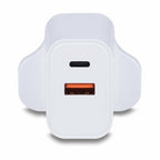 Lindy 30W USB Type A and C Charger UK Plug
