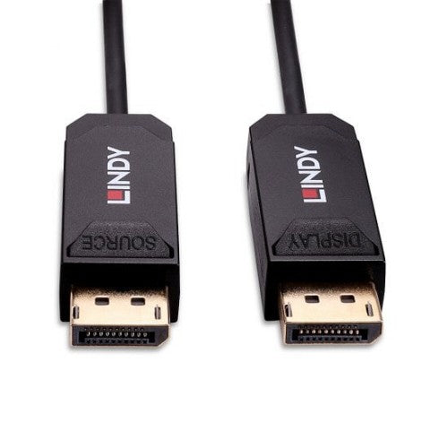 Lindy 30m Fibre Optic Hybrid DP 2.0 UHBR10 Cable