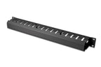 Digitus Cable Management Panel with detachable cover for 483 mm (19“) cabinets, 1U