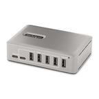 StarTech.com 10-Port USB-C Hub - 8x USB-A/2x USB-C - Self-Powered w/65W Power Supply - USB 3.1 10Gbps - Desktop/Laptop USB Hub w/USB-IF Certified 3ft Locking Cable, USB C Hub - TAA
