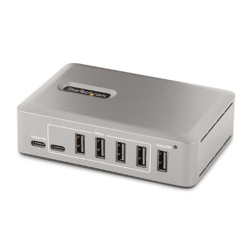 StarTech.com 10-Port USB-C Hub - 8x USB-A/2x USB-C - Self-Powered w/65W Power Supply - USB 3.1 10Gbps - Desktop/Laptop USB Hub w/USB-IF Certified 3ft Locking Cable, USB C Hub - TAA