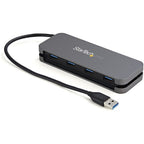 StarTech.com 4 Port USB 3.0 Hub - USB-A to 4x USB-A - SuperSpeed 5Gbps Portable USB 3.2 Gen 1 Type-A Hub - USB Bus Powered - Laptop/Desktop USB Hub with Long Cable 28cm & Cable Management
