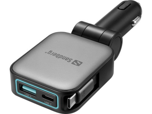 Sandberg Car Charger 3in1 72W FlexCable