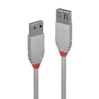Lindy 3m USB 2.0 Type A Extension Cable, Anthra Line, Grey