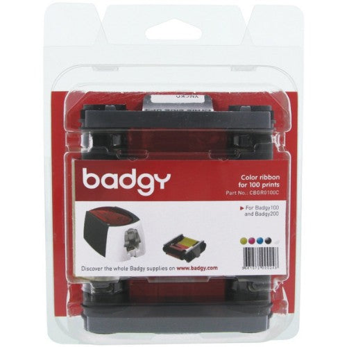 Evolis CBGR0500K Thermal-transfer ribbon black, 500 pages for Evolis Badgy 200