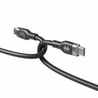 HYPER HyperJuice 240W Silicone USB-C to USB-C Cable (3ft/1m) - Black