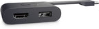DELL DA20 video cable adapter USB Type-C HDMI + USB Black