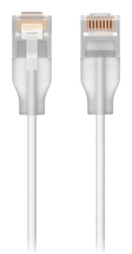 Ubiquiti UACC-Cable-Patch-EL-5M-W networking cable Translucent, White Cat6