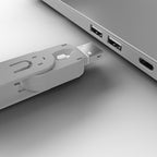 Lindy USB Type A Port Blocker Key, White