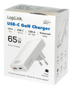 LogiLink PA0368 mobile device charger Universal White AC Fast charging Indoor