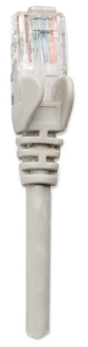 Intellinet Network Patch Cable, Cat5e, 15m, Grey, CCA, U/UTP, PVC, RJ45, Gold Plated Contacts, Snagless, Booted, Lifetime Warranty