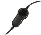 Logitech 981-000587 headphones/headset Wired Head-band Office/Call center Black