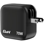 Verbatim Mini GaN Charger 70W 3 Port US plug with EU and UK adaptors