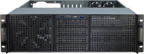 Inter-Tech 3U-30248 Rack Black, Stainless steel
